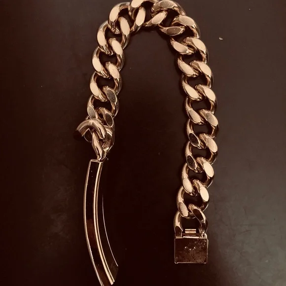 Speidel ID Bracelet Brushed Gold Tone - Picture 5 of 13